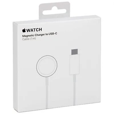 Cargador Rápido Magnético Usb-c Para Apple Watch, 1m - Blanco